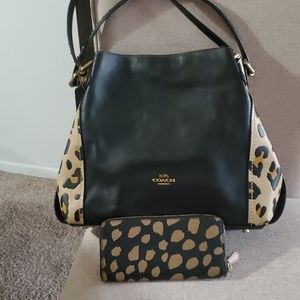 Coach purse and wallet combo